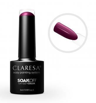 CLARESA SoakOFF UV/LED Gel - Purple 619, 5 ml